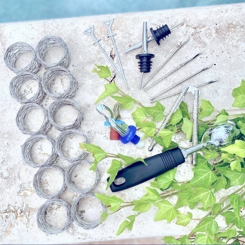 HUGE 𝅺ENTERTAINING Bundle Wine Cocktail Accessories Napkin Rings Ice Cream